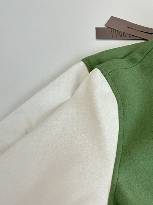 ディオール Tears コラボレーションのヘビーデューティー刺繍ビーズアップリケ刺繍ウール＆レザーベースボールジャケット