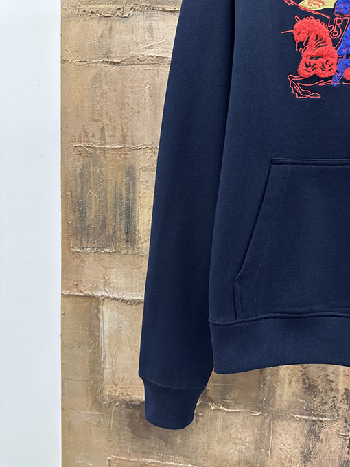 バーバリースーパーコピー 乗馬をテーマにした厚のフード付きスウェットシャツ