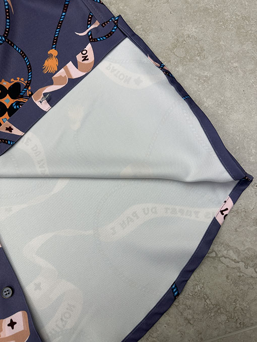 ルイヴィトン プリントポプリン長袖シャツ