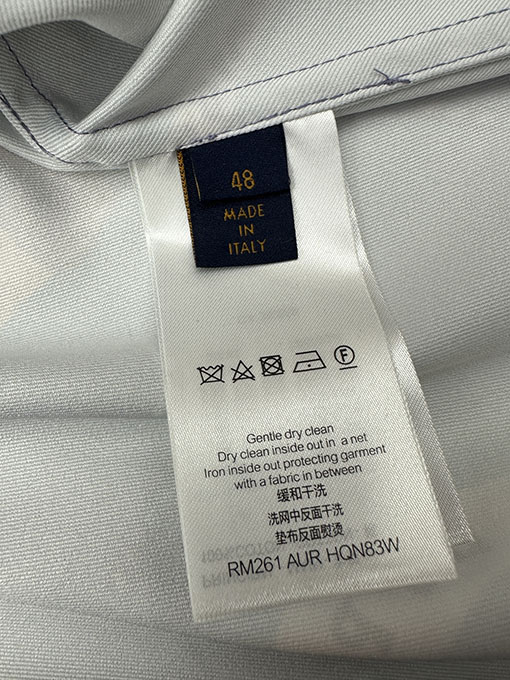 ルイヴィトン プリントポプリン長袖シャツ