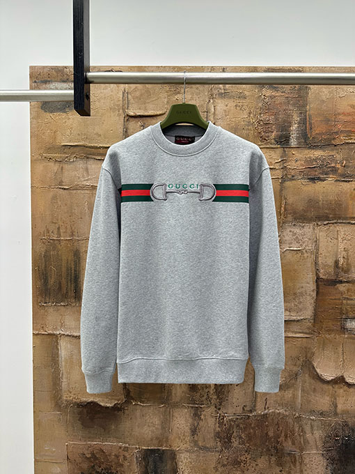 グッチコピー ホースシューバックル刺繍スウェットシャツ