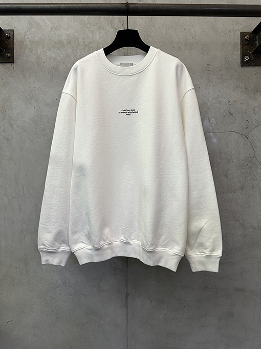 ディオール Montaigne クラシックロゴクルーネックスウェットシャツ
