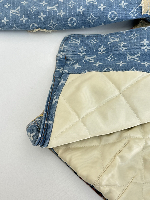 ルイヴィトンスーパーコピー フローラルローズアップリケデニムコットンジャケット