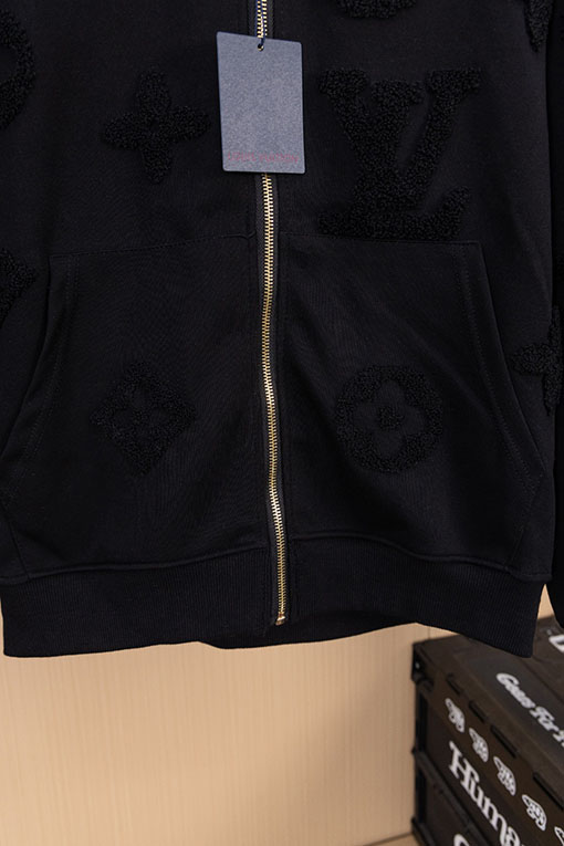 ルイヴィトン 秋冬メンズカジュアルフード付きスウェットシャツジャケット