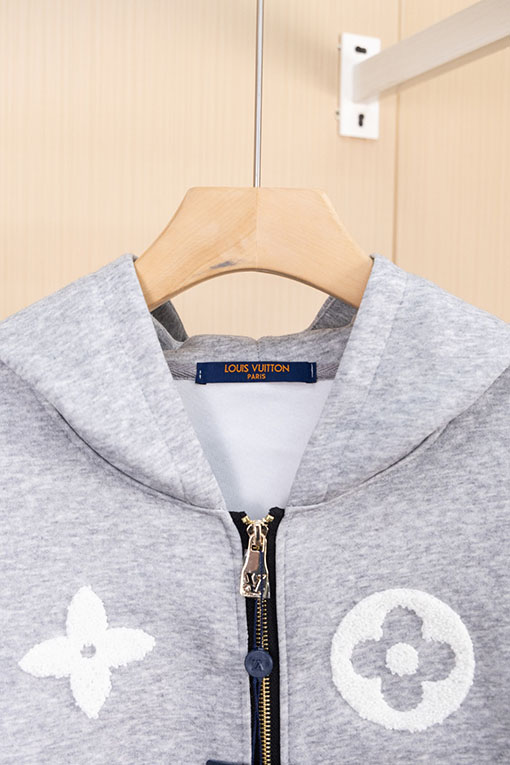 ルイヴィトン 秋冬メンズカジュアルフード付きスウェットシャツジャケット