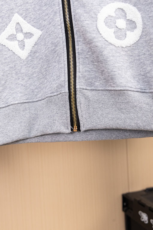 ルイヴィトン 秋冬メンズカジュアルフード付きスウェットシャツジャケット