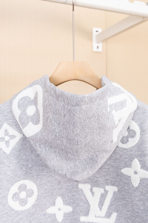 ルイヴィトン 秋冬メンズカジュアルフード付きスウェットシャツジャケット