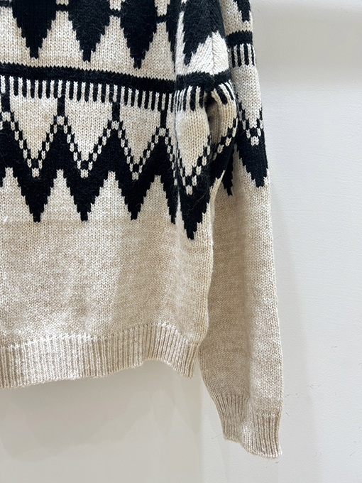 ディオールコピー ダイヤモンド柄ニットクルーネックセーター