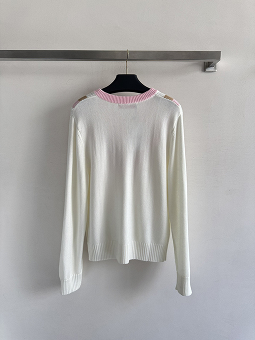 ヴァレンティノ カラーブロックVネックプルオーバーセーター