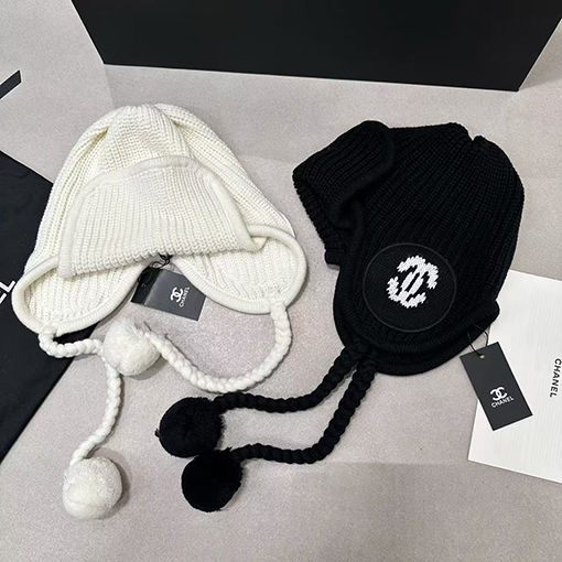 シャネル フレンチスタイルのエレガントでファッショナブルなニット帽