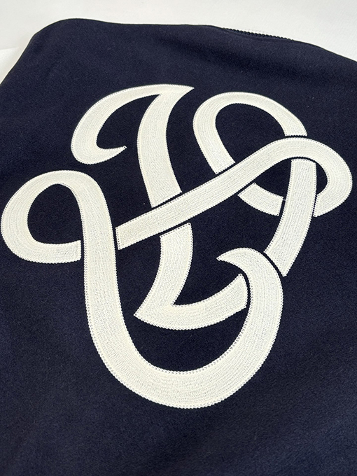 ルイヴィトン コンク刺繍パールボタンベ​​ースボールジャケット