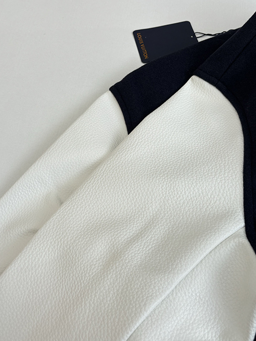 ルイヴィトン コンク刺繍パールボタンベ​​ースボールジャケット