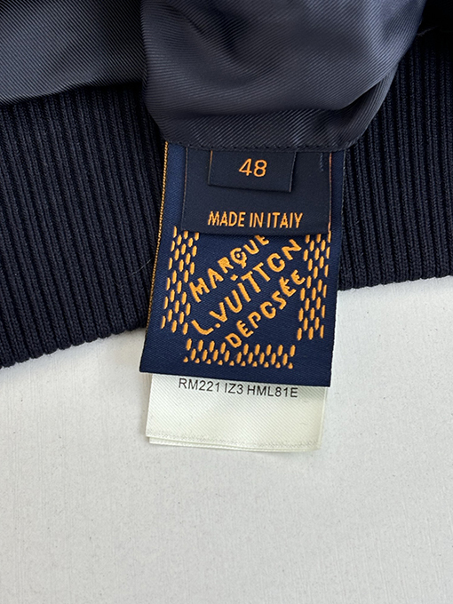 ルイヴィトン コンク刺繍パールボタンベ​​ースボールジャケット