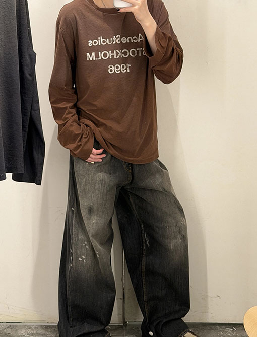 アクネストゥディオズ Acne Studios 1996 胸元にクラシックなロゴしらった長袖シャツ