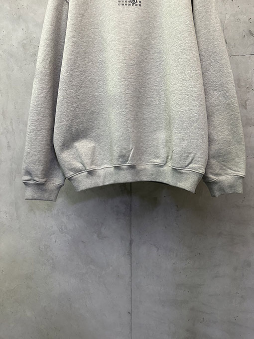 マルタンマルジェラ クラシックカレンダープリント ヘビーウェイト クルーネックスウェットシャツ