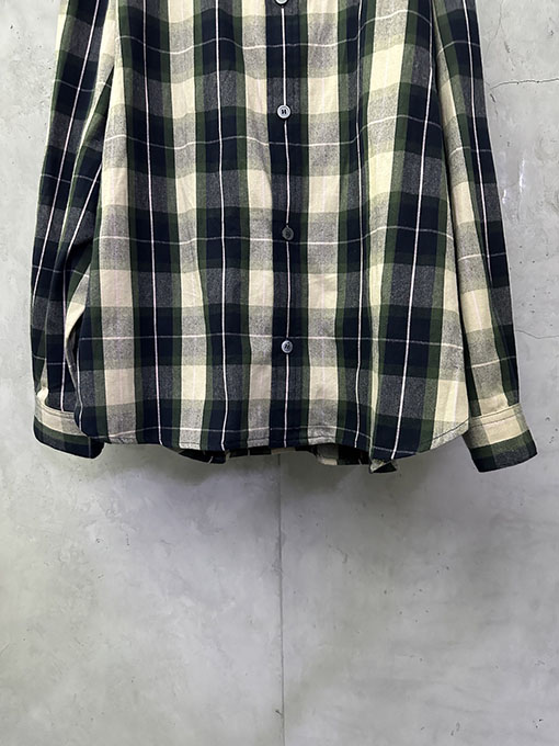 ロエベ チェック柄レザージップアップジャケット