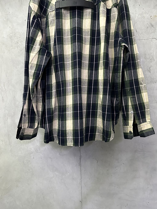 ロエベ チェック柄レザージップアップジャケット