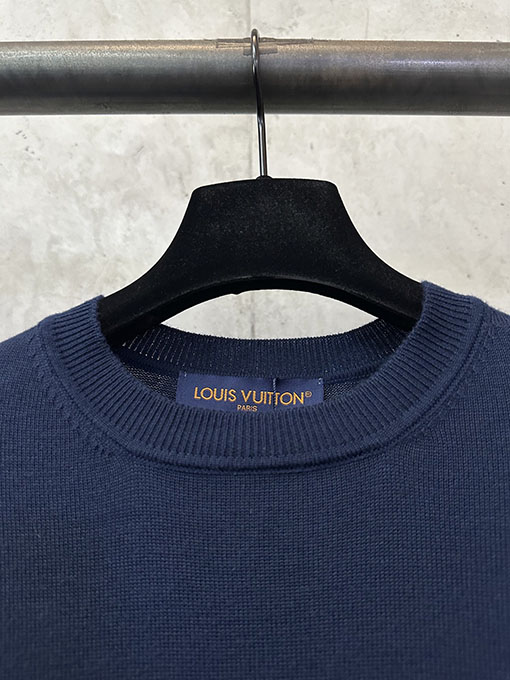 ルイヴィトン LV 袖口付きジャカードカシミアセーター