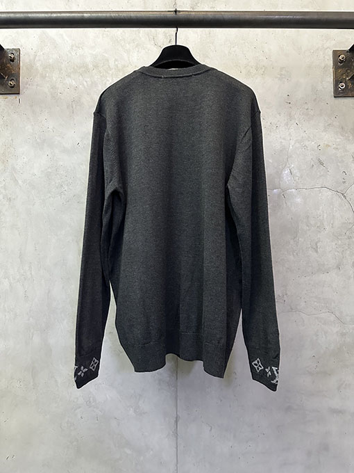 ルイヴィトン LV 袖口付きジャカードカシミアセーター