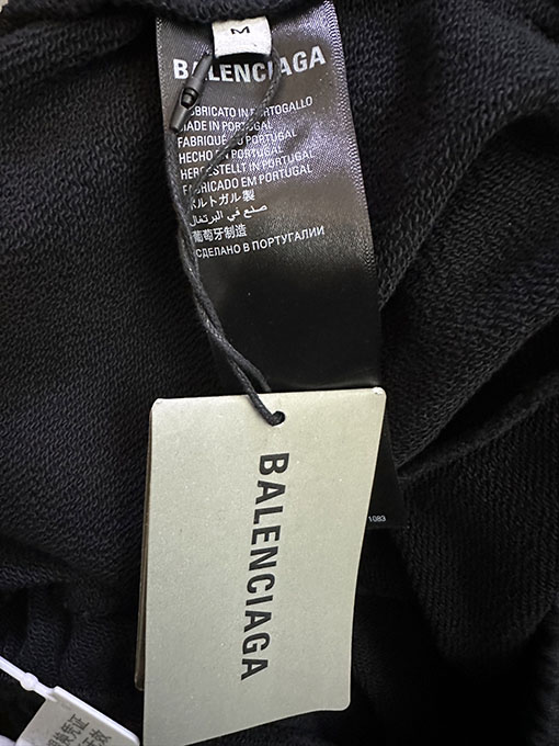 バレンシアガ ダブルリング刺繍タッセルダメージカジュアルパンツ