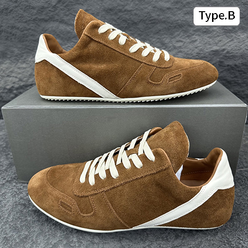 リックオウエンス CONCORDIANS MINIMAL SNEAK フルグレイン牛革スニーカー