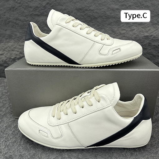 リックオウエンス CONCORDIANS MINIMAL SNEAK フルグレイン牛革スニーカー