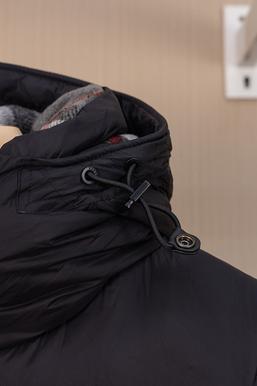 バーバリーコピー 取り外し可能な袖付きフード付きダウンジャケット