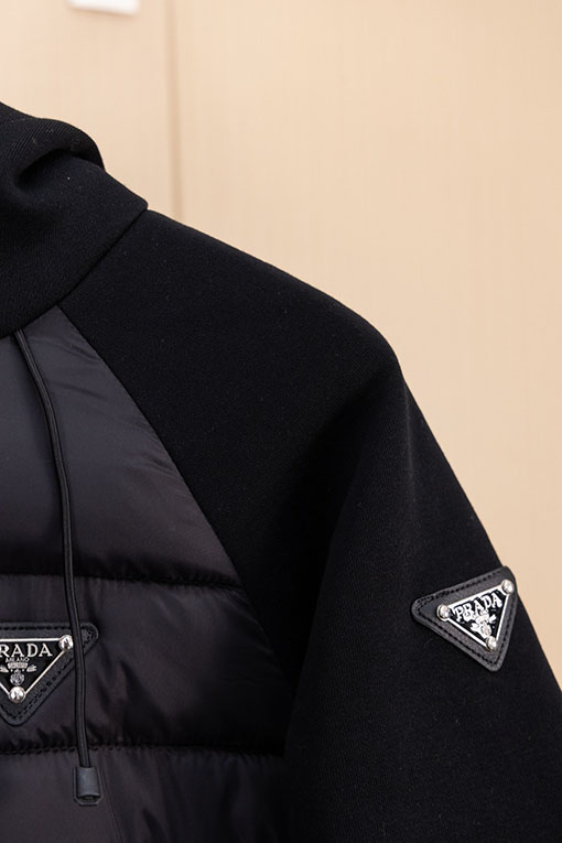 プラダスーパーコピー 新しいフード付きコットンジャケット