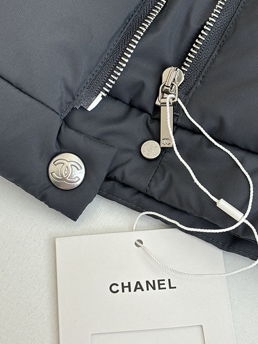 シャネル レディースダブルC中空アウトシームシールショートダウンジャケット