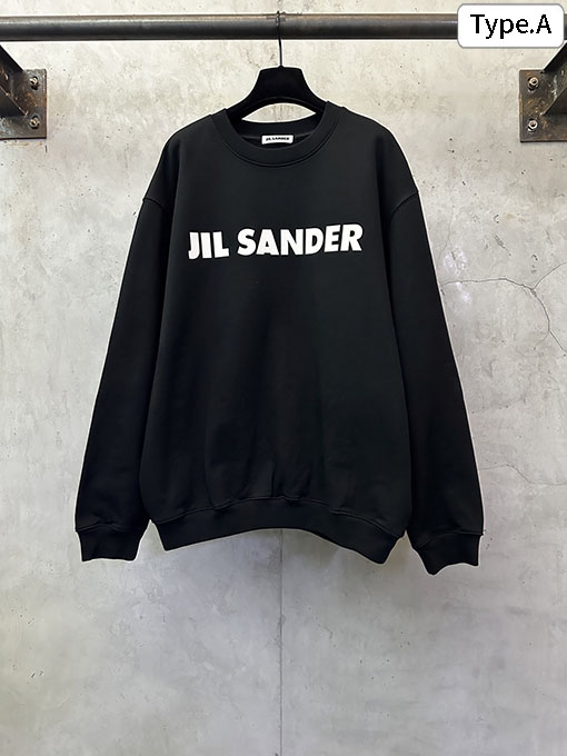 ジルサンダー クラシックロゴ ヘビーウェイト クルーネックスウェットシャツ