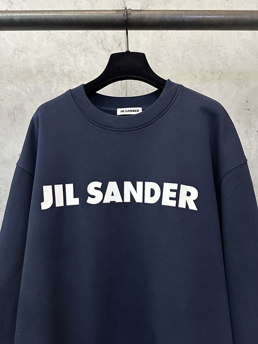 ジルサンダー クラシックロゴ ヘビーウェイト クルーネックスウェットシャツ