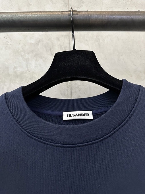 ジルサンダー クラシックロゴ ヘビーウェイト クルーネックスウェットシャツ