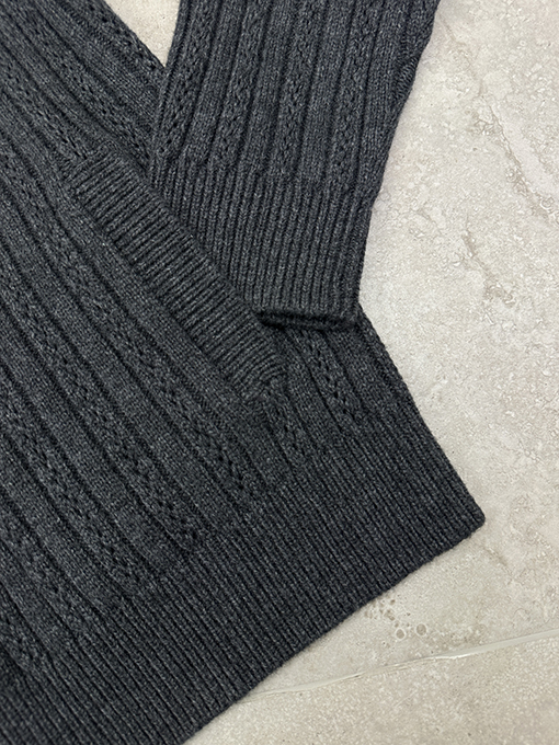 ルイヴィトンコピー ファーカラーニットカーディガン