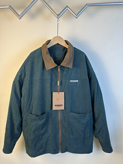 バーバリー 新作コーデュロイストライプシャツジャケット