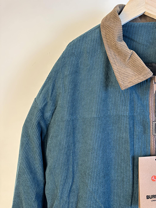 バーバリー 新作コーデュロイストライプシャツジャケット