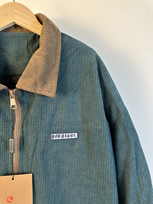 バーバリー 新作コーデュロイストライプシャツジャケット
