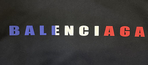 バレンシアガスーパーコピー Balenciaga グラデーションレタープリントパーカー