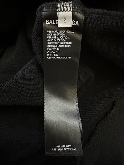 バレンシアガスーパーコピー Balenciaga グラデーションレタープリントパーカー