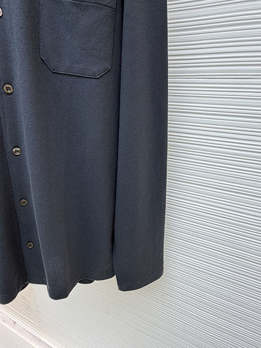 グッチ 刺繍入りピケコットンポロシャツ