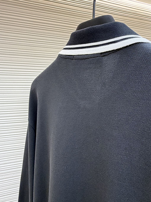 グッチ 刺繍入りピケコットンポロシャツ