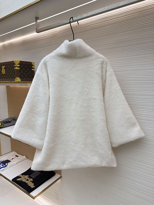 ルイヴィトンコピー Nigo コラボミンクファーVネックファーコート