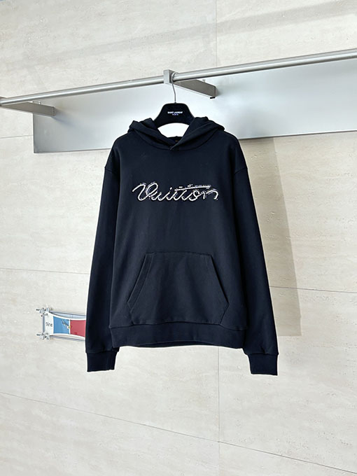 ルイヴィトンスーパーコピー カンガルーポケットビーズフード付きスウェットシャツ