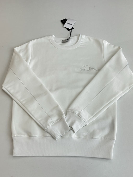 ディオールコピー CD Ribbon 新しいロゴクルーネックスウェットシャツ