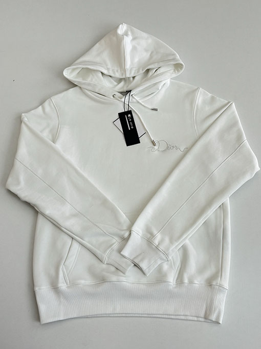 ディオール CD Ribbon 新しいロゴクルーネックフード付きスウェットシャツ