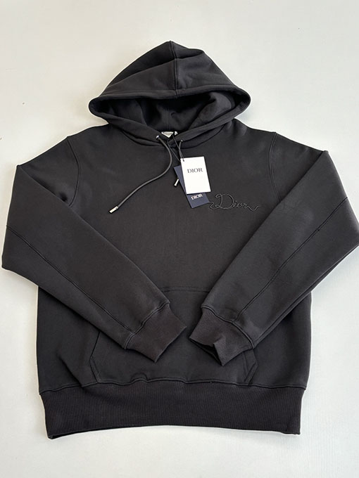 ディオール CD Ribbon 新しいロゴクルーネックフード付きスウェットシャツ