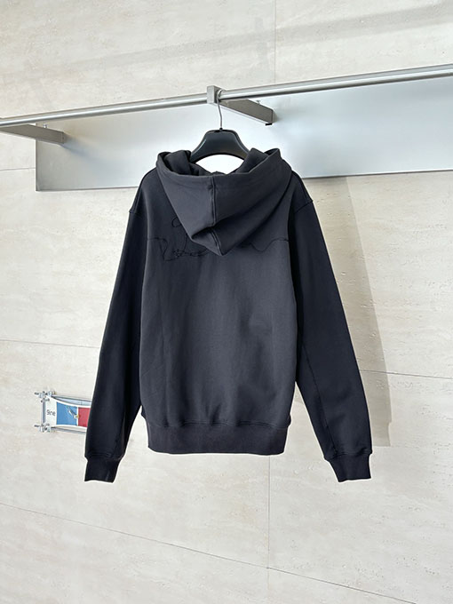 ディオール CD Ribbon 新しいロゴクルーネックフード付きスウェットシャツ