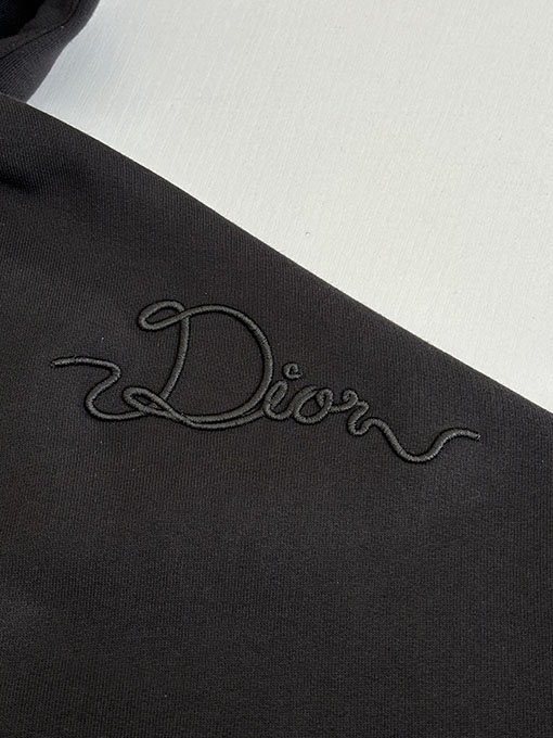 ディオール CD Ribbon 新しいロゴクルーネックフード付きスウェットシャツ