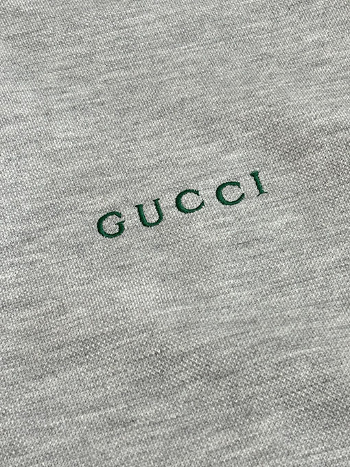 グッチ コットンの赤と緑のカラーブロック織りハイネックジップアップジャケット