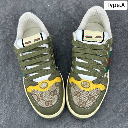 グッチ Gucci Screener メンズレザシリーズースニーカー