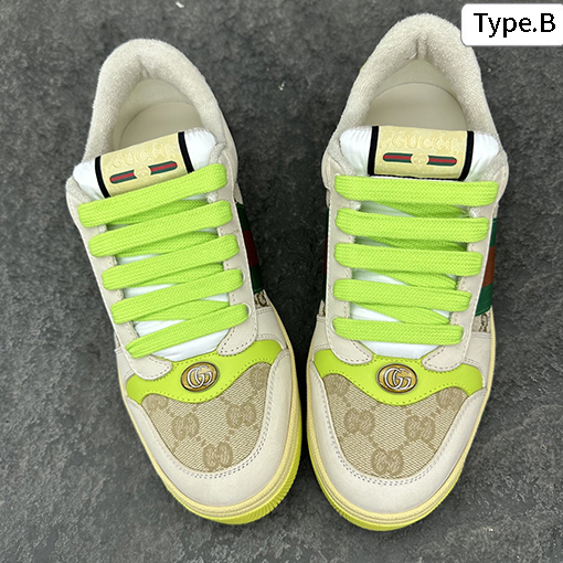 グッチ Gucci Screener メンズレザシリーズースニーカー